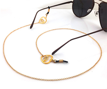 سلسلة نظارات ذهبي