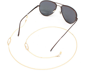 سلسلة نظارات ذهبي