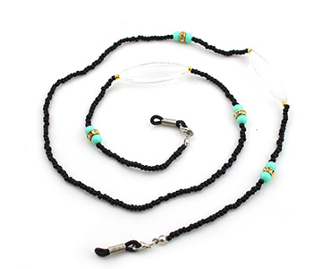 سلسلة نظارات أسود