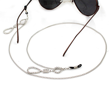 سلسلة نظارات فضي